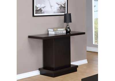 Image for Reston Pedestal Sofa Table Cappuccino