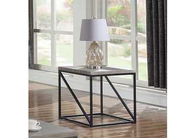 Image for Birdie Square End Table Sonoma Grey