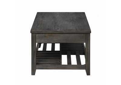 Lift Top Coffee Table with Storage Cavities Grey,Coaster Furniture