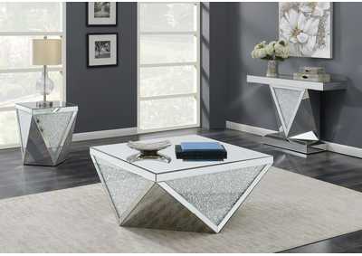 Silver Contemporary Silver Coffee Table,Coaster Furniture