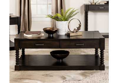 Image for Meredith 2-drawer Coffee Table Coffee Bean