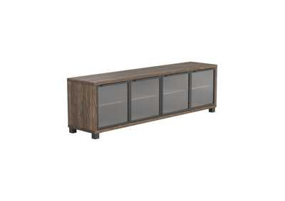 Image for 4-door TV Console Aged Walnut