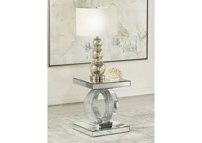 Breena Square End Table Mirror