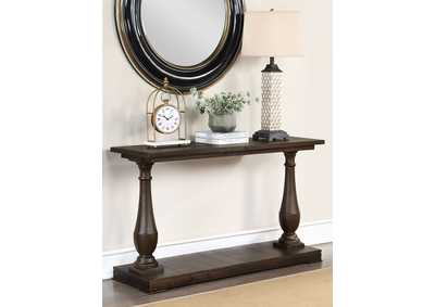 Image for Walden Rectangular Sofa Table with Turned Legs and Floor Shelf Coffee