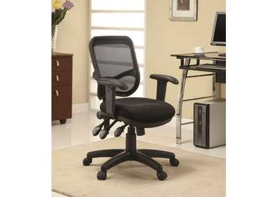 Black Transitional Black Office Chair