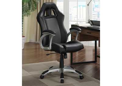 Image for Adjustable Height Office Chair Black and Grey