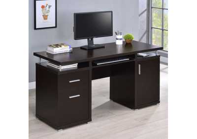 Image for Tracy 2-Drawer Computer Desk Cappuccino