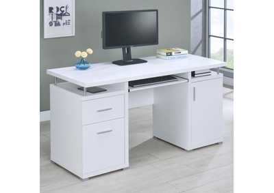 Image for Tracy 2-drawer Computer Desk White