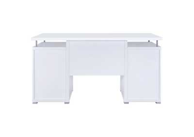 Tracy 2-drawer Computer Desk White,Coaster Furniture
