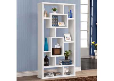 Howie 10-shelf Bookcase White