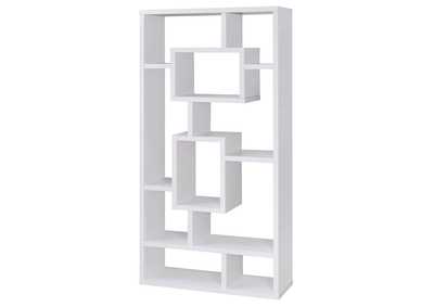 Howie 10-shelf Bookcase White,Coaster Furniture
