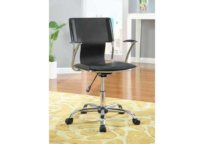 Image for Himari Adjustable Height Office Chair Black and Chrome