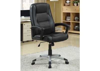 Adjustable Height Office Chair Black