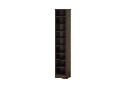 Image for Rectangular Bookcase with 2 Fixed Shelves Cappuccino