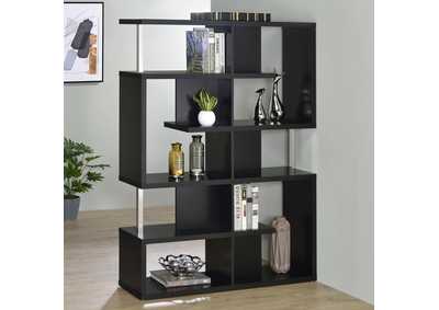 Image for Hoover 5-Tier Bookcase Black And Chrome