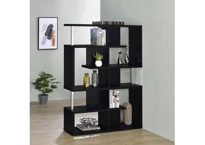 Image for Hoover 5-tier Bookcase Black and Chrome