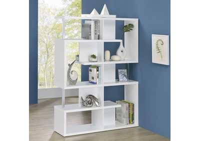 Image for Hoover 5-Tier Bookcase White And Chrome