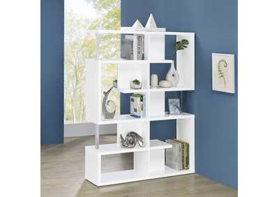 Image for Hoover 5-tier Bookcase White and Chrome
