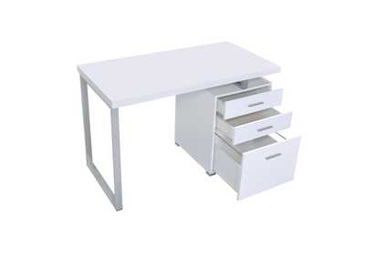 Image for Brennan 3-drawer Office Desk White