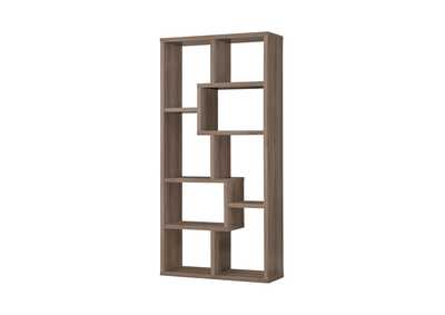 Weathered Grey Contemporary Bookcase