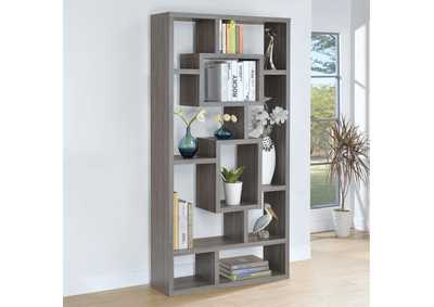 Howie 10 - shelf Bookcase Weathered Grey