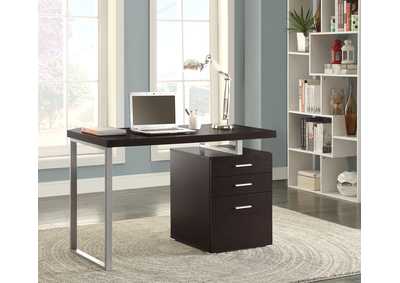 Image for Brennan 3-drawer Office Desk Cappuccino