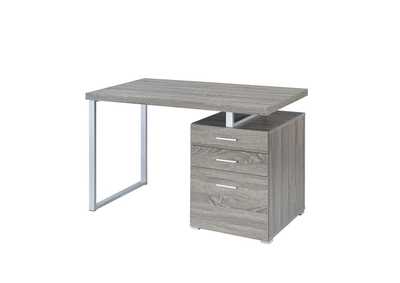 3-drawer Brennan Office Desk Weathered Grey