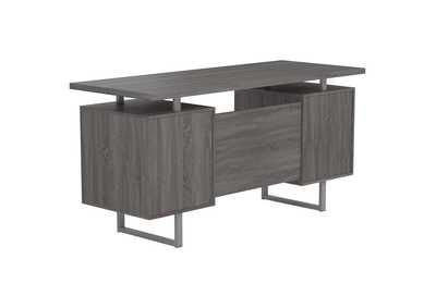 Lawtey Floating Top Office Desk Weathered Grey,Coaster Furniture