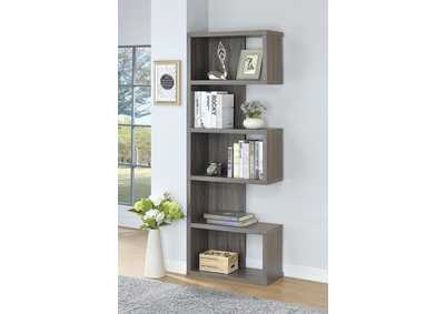 Joey 5-tier Bookcase Weathered Grey