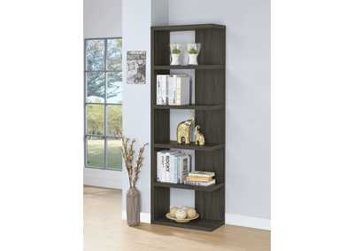 Image for Harrison 5-tier Bookcase Weathered Grey