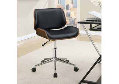 Image for Addington Adjustable Height Office Chair Black and Chrome