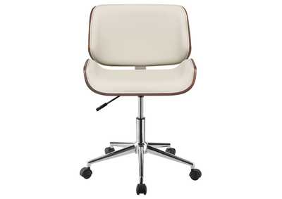 Addington Adjustable Height Office Chair Ecru and Chrome,Coaster Furniture