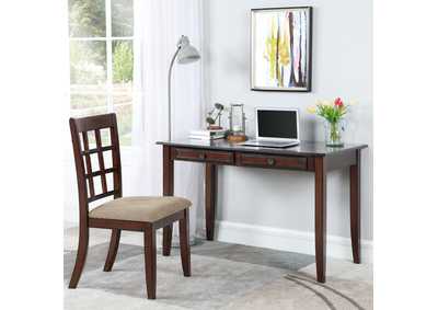 Image for Newton 2-Piece Writing Desk Set Chestnut And Tan