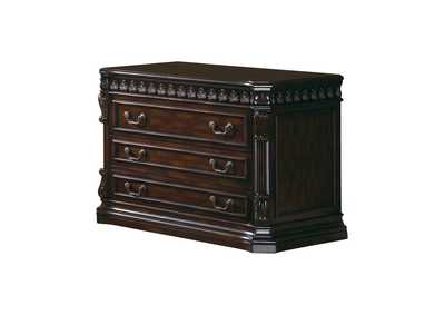 Image for Rangoon Green Tucker Rich Brown Three-Drawer File Cabinet