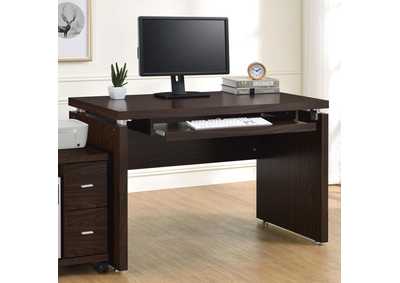 Image for Russell Computer Desk With Keyboard Tray Medium Oak