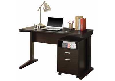 Image for Cappiccino Office Desk & File Cabinet