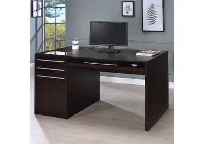 Halston 3-drawer Connect-it Office Desk Cappuccino