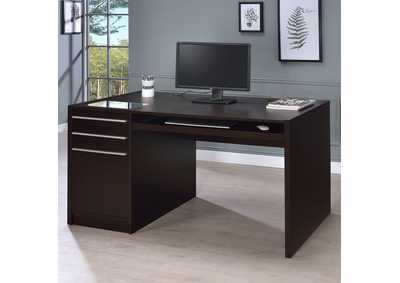 Image for Halston 3-drawer Connect-it Office Desk Cappuccino