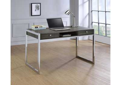 Weathered Grey Contemporary Writing Desk