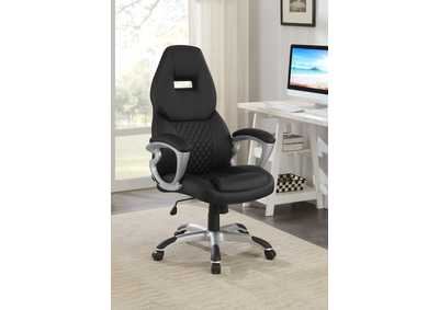 Image for Bruce Adjustable Height Office Chair Black and Silver