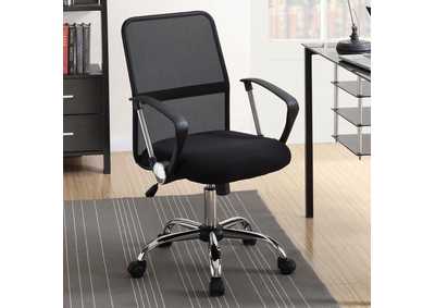 Image for Office Chair with Mesh Backrest Black and Chrome
