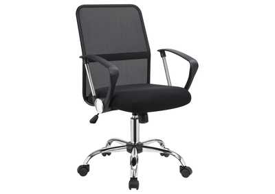 Gerta Office Chair with Mesh Backrest Black and Chrome,Coaster Furniture