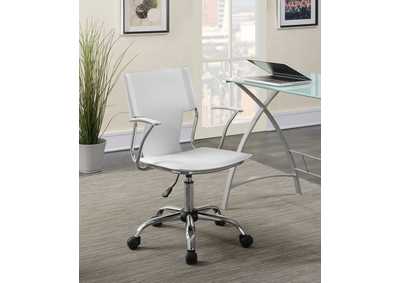 Image for Himari Adjustable Height Office Chair White and Chrome