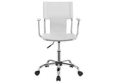 Himari Adjustable Height Office Chair White and Chrome,Coaster Furniture