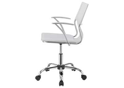 Himari Adjustable Height Office Chair White and Chrome,Coaster Furniture