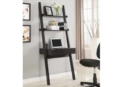 Image for Colella 2-Shelf Writing Ladder Desk Cappuccino