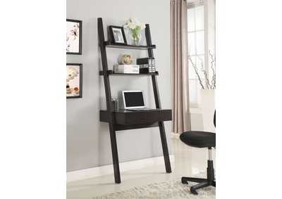 Image for Colella 2-shelf Writing Ladder Desk Cappuccino