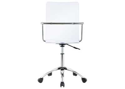 Amaturo Office Chair with Casters Clear and Chrome,Coaster Furniture
