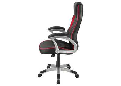 Lucas Upholstered Office Chair Black and Red,Coaster Furniture