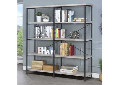 Analiese 4 - shelf Open Bookcase Grey Driftwood